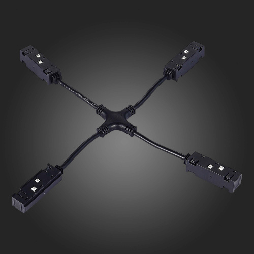 ST006.469.00 Коннектор питания X-образный для магнитного шинопровода ST-Luce Черный SKYLINE 48 фото 3