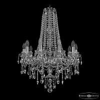 Люстра хрустальная 1415/10/200/h-75 Ni Bohemia Ivele Crystal (Богемия Ивеле Кристалл)