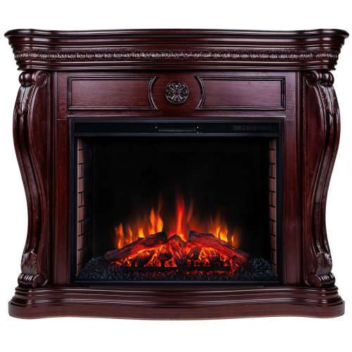 Каминокомплект BARCELONA/БАРСЕЛОНА Античный дуб с очагом Электроочаг EPSILON/ЭПСИЛОН 33