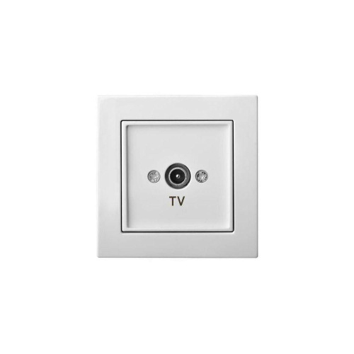 ТВ-розетка оконечная Liregus Epsilon белый 28-024 ТВ-розетка оконечная Liregus Epsilon белый 28-024