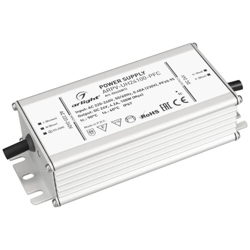 Блок питания Arlight ARPV-UH24100-PFC 24V 100W IP67 4,2A 024268(1) Блок питания Arlight ARPV-UH24100-PFC 24V 100W IP67 4,2A 024268(1)