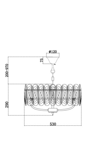 Подвесной светильник Maytoni MOD122PL-06BS фото 9