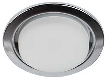 Светильник встраиваемый ЭРА KL35 CН /1 (к) Set 10 под лампу GX53 хром с термокольцом набор 10 шт Б0071344