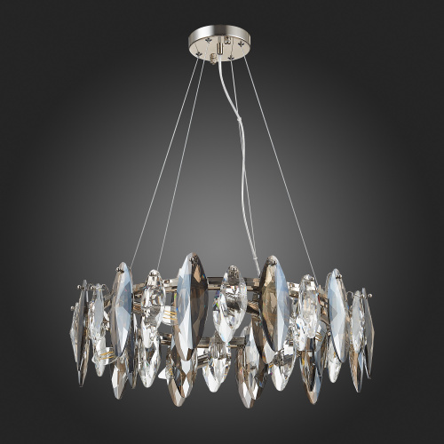 SL1227.103.08 Люстра подвесная ST-Luce Никель/Прозрачный E14 8*40W ANCONA фото 6