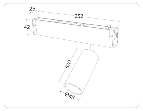 Трековый светодиодный светильник Ambrella Light Track System Magnetic 220V GL1213 фото 4