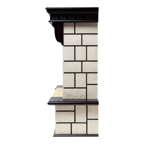 Электрокамин RealFlame Stone STD AO античный дуб с очагом Majestic Lux Brass фото 2