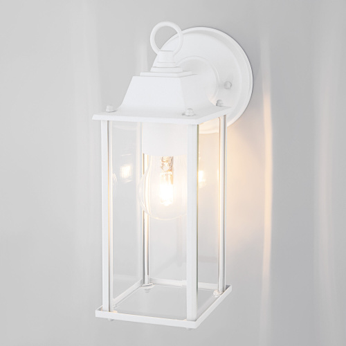 Уличный настенный светильник Brick белый IP33 1008D белый