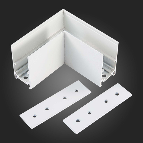 ST007.519.00 Угол-соединитель для подвесного / накладного магнитного шинопровода  ST-Luce Белый SKYLINE 48 фото 3