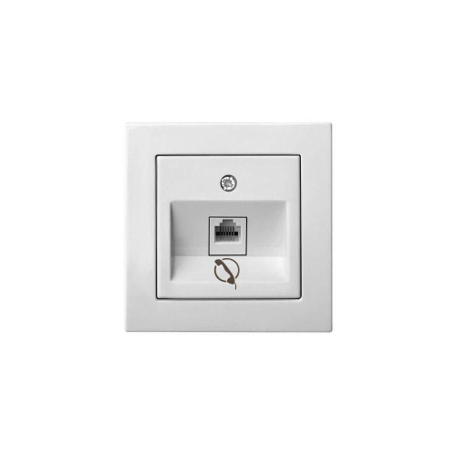 Розетка RJ11 Liregus Epsilon белый 28-030 Розетка RJ11 Liregus Epsilon белый 28-030