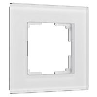 Рамка из стекла на 1 пост Senso белый soft-touch W0013101