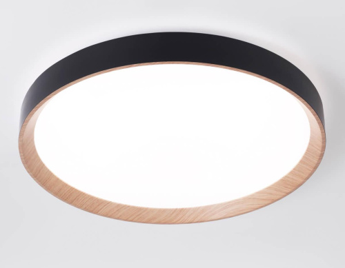 Потолочный светодиодный светильник Ambrella light черный/светлое дерево FZ1326 фото 3