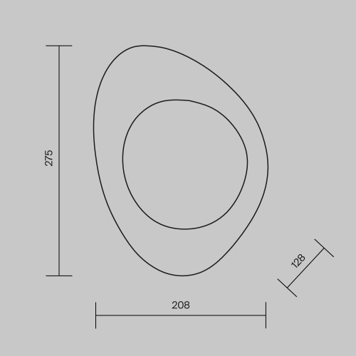 Настенный светильник (бра) Maytoni MOD306WL-01G фото 3