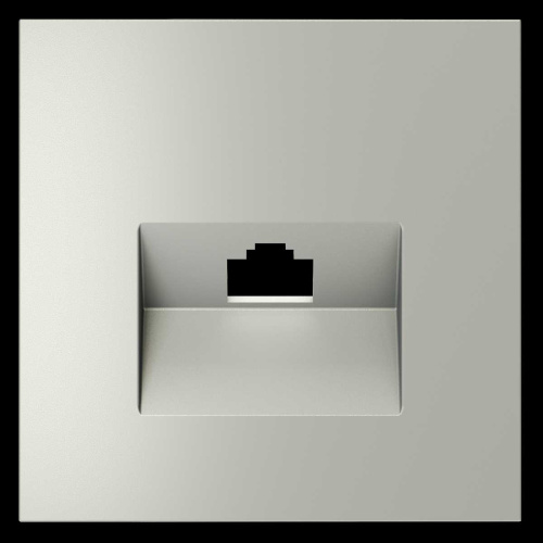 Накладка для розетки компьютерной RJ45 кат.6 S70 (сталь) Voltum VLS001305 фото 2 Накладка для розетки компьютерной RJ45 кат.6 S70 (сталь) Voltum VLS001305 фото 2