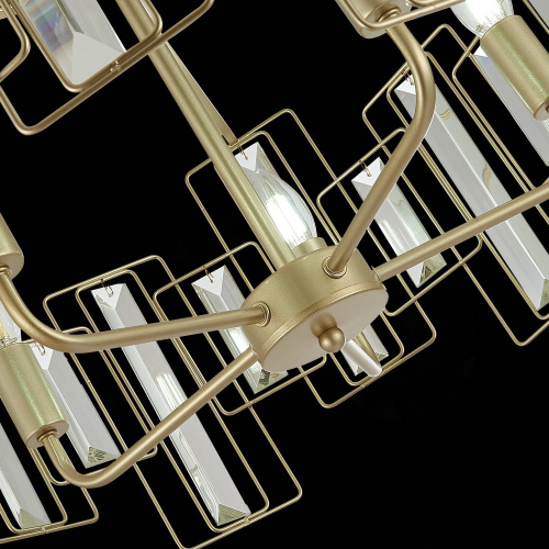 SLE103403-05 Светильник подвесной Шампань/Прозрачный E14 5*40W GIANO фото 11