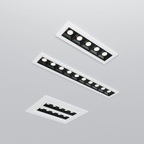 Встраиваемый точечный светодиодный светильник 9923 LED 20W 4200K белый/черный фото 2