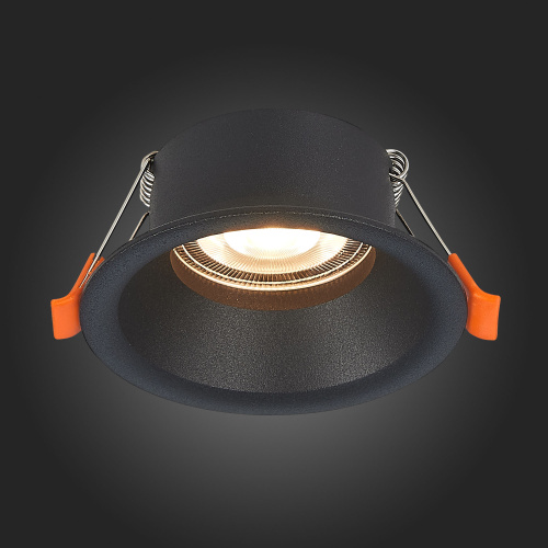 ST201.408.01 Св-к встр. Черный GU10 1*50W  D89xH40 220V Без ламп Встраиваемые светильники фото 9