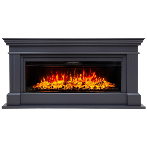 Каминокомплект ONTARIO/ЛЕОНАРДО Графит с очагом Электроочаг JOKER/ДЖОКЕР 52 фото 2