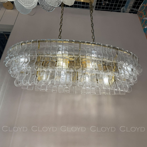 Люстра Cloyd NAMASTE C10 / шир. 100 см - латунь - прозрачн.стекло (арт.11690) фото 4