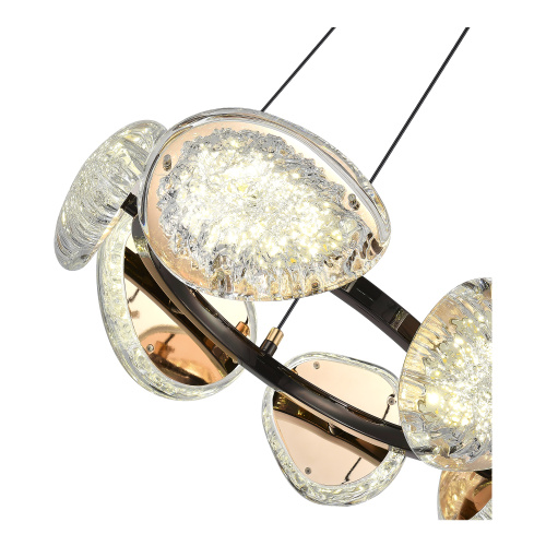 SL6018.203.48 Светильник подвесной ST-Luce черный/ золотистый / прозрачный LED 1*48W 4000K ENIGMA фото 2