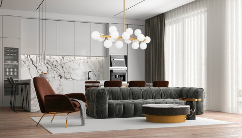 Подвесной светильник Lumina Deco Marsiada LDP 6033-16 GD фото 8