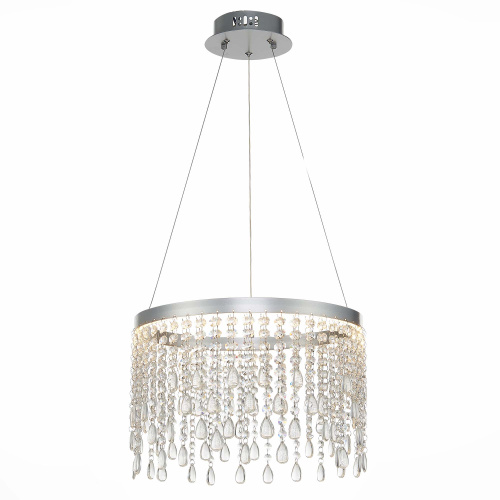 SL6201.103.24 Люстра подвесная ST-Luce Серебристый/Прозрачный LED 1*24W 3000K/4000K/6000K VEGA фото 4