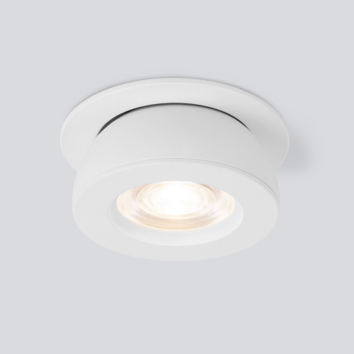 Встраиваемый точечный светодиодный светильник Pruno белый 25080/LED фото 4
