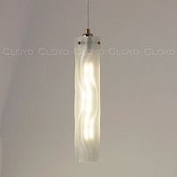 Подвесной светильник Cloyd ICEBERG-A P1 / Ø8 см - латунь - белое матовое стекло (арт.11643)