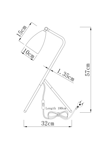 Лампа настольная Moderli V10998-T Show фото 5
