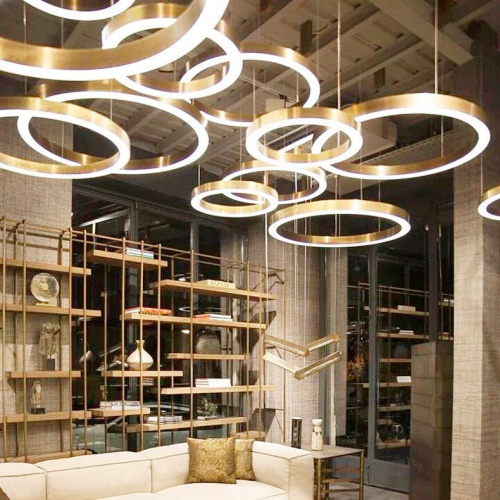 Подвесной светильник Cloyd RAUNDS P1 / Ø55 см - латунь (арт.10251) фото 2