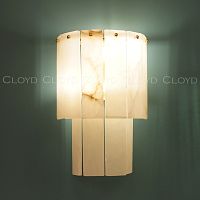 Бра Cloyd HERCULANUM-A W2 / выс. 28 см - алебастр - латунь (арт.20405)