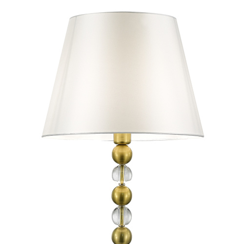 SL2003.305.01 Светильник напольный ST-Luce латунь/белый E27 1*40W AURORA фото 3