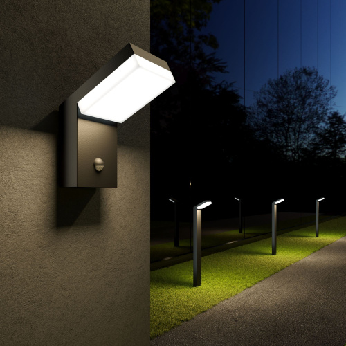 Ландшафтный светодиодный светильник Sensor IP54 1542 TECHNO LED черный фото 2
