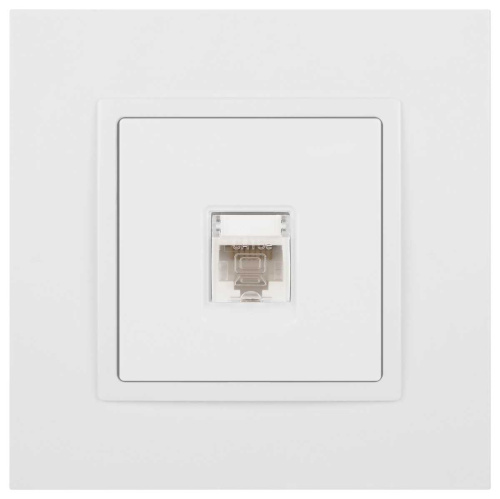 Розетка ЭРА Elegance 14-3107-01М RJ45, белый матовый Б0065763 фото 6