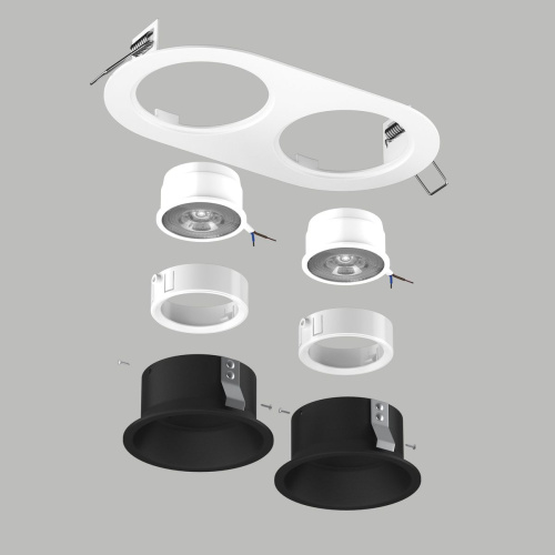Комплект со светильником Lightstar Domino Round (214656+214607+214607+214006+214006) D6560707WMOD фото 2