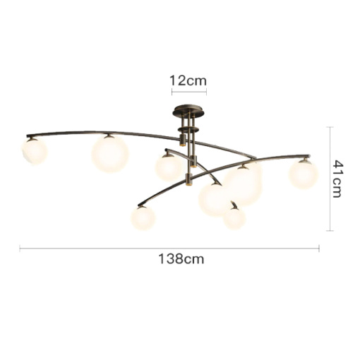 Потолочный светильник 8119P/9 black фото 4