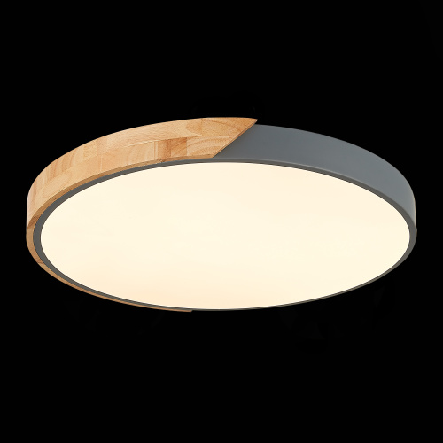 SLE200972-01 Светильник потолочный Серый, Светлое дерево/Белый LED 1*45W 3000K/4000K/6000K FESTA фото 5