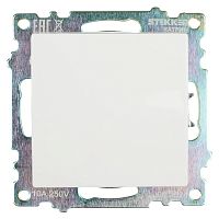 Выключатель 1-клавишный (механизм), STEKKER GLS10-7103-01, 250V, 10А, серия Катрин, белый