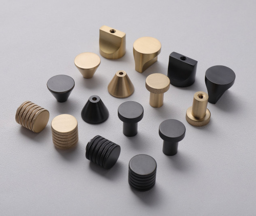 Ручка-кнопка HK002 brass фото 4 Ручка-кнопка HK002 brass фото 4