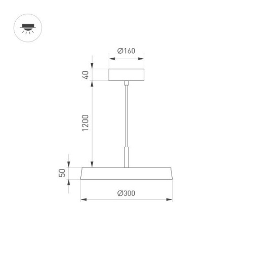 Подвесной светодиодный светильник Arlight Sp-Elegant-R300-17W Day4000 033920 фото 3