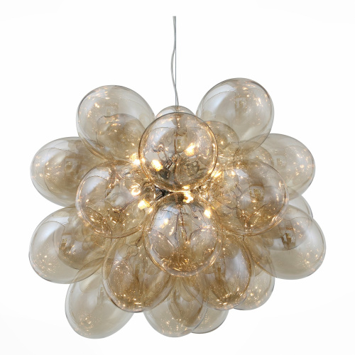 SL432.203.12 Люстра подвесная ST-Luce Хром/Коньячный G9 12*5W SOSPIRO фото 2