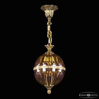 Подвесной светильник с хрустальными плафонами 680/17 G Shampan/M-1H Bohemia Ivele Crystal (Богемия Ивеле Кристалл)