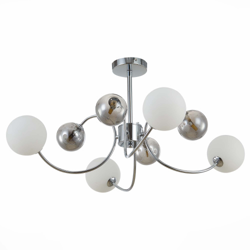 SLE220912-08 Светильник потолочный Хром/Белый, Дымчатый G9 LED 8*5W FORMAE фото 3