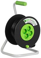Удлинитель силовой ЭРА GREEN LINE KAT-3x1-20m Greenline на катушке пластик 4 розетки с заземлением 20м ПВС 3x1мм2 Б0065130