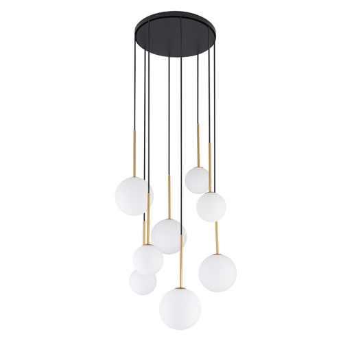 Подвесная люстра Nowodvorski Karo Black/Satine Gold 10934 фото 2