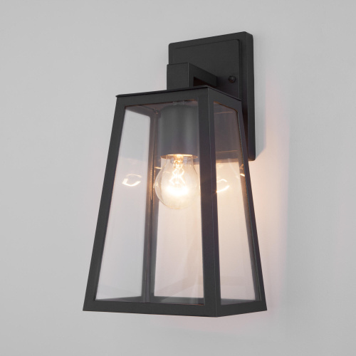 Уличный настенный светильник Germes D IP33 GL 1015D чёрный фото 7