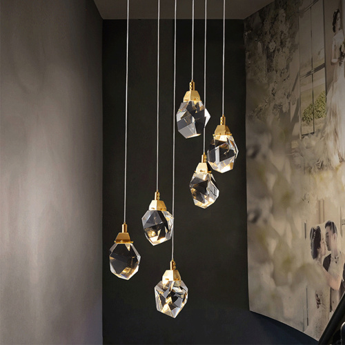 Подвесной светильник 9701P/6R brass фото 2