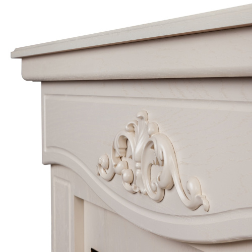 Электрокамин RealFlame Junona WT айвори с очагом Majestic Lux Black фото 4