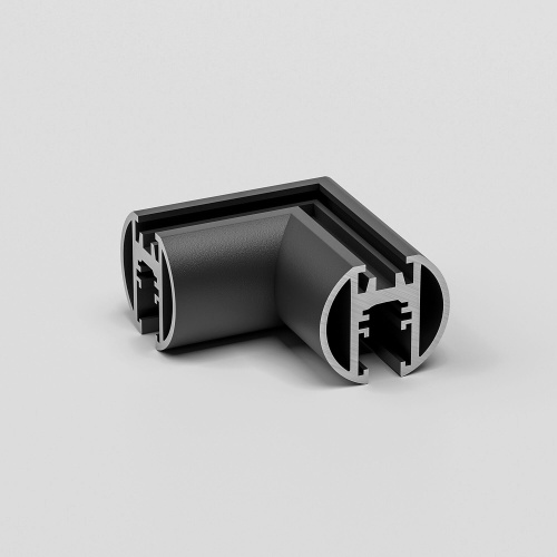 Mini Magnetic Коннектор угловой для накладного шинопровода Round черный 85215/00 фото 3