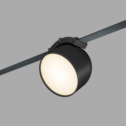 DK5543-BK Поворотный светильник для трека-ремня Belty, серия Spot, со светодиодом, D100*H107мм, 48V DC, 12W, RA90, 120°, 3000K, IP20, черный, алюминий фото 3
