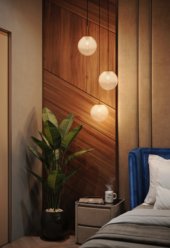 SL1190.213.01 Подвес ST-Luce Золотистый/Прозрачно-белый E27 1*60W CASSIUS фото 4